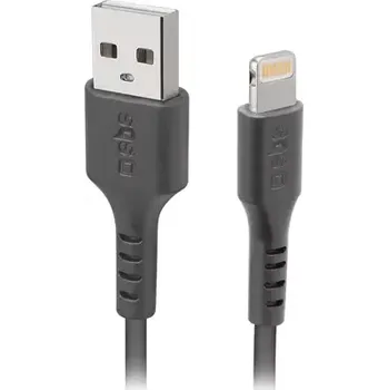 Kabel do PC SBS C-89 kabel USB - Lightning 1m černá (TECABLEUSBIP589K)