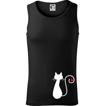 Pánské termoprádlo Zamilovaná kočka ocásek - Tílko pánské Core - 2XL ( Černá )