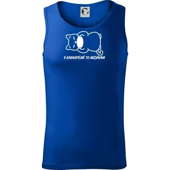 V karanténě to nedávám - Tílko pánské Core - L ( Královská modrá )