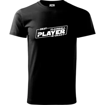 Best floorball player in galaxy - Triko extra velké (5-8XL) - 6XL ( Černá )
