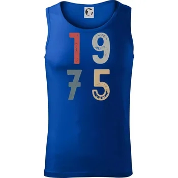 Vintage číslice 1975 - Tílko pánské Core - L ( Královská modrá )