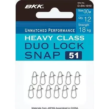 BKK Karabinka Duolock Snap-51 Velikost 4 53kg 10ks (D-SN-1015)