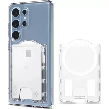 Telefonní příslušenství Spigen Ultra Hybrid Wallet MagSafe pro Samsung Galaxy S25 čirá (AFA09206)