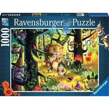 Puzzle Ravensburger Lvi tygři a medvědi/ 1000 dílků (165667)