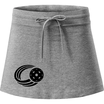 Dámská sukně Florbal míček - Sportovní sukně - two in one - XL ( Tmavě šedý melír )