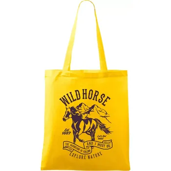 Wild Horse - Taška bavlněná - 42 x 38 cm ( Žlutá )