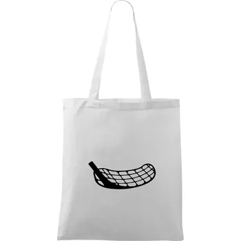 Florbalová čepel - Taška bavlněná - 42 x 38 cm ( Bílá )
