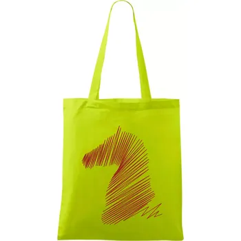 Kůň linky - Taška bavlněná - 42 x 38 cm ( Limetková )