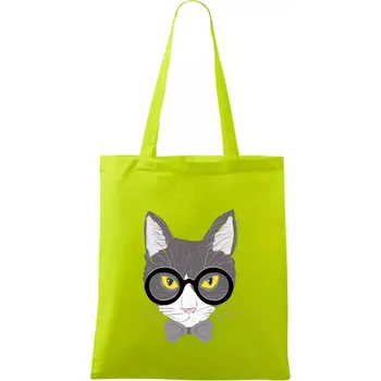 Hipster Mikeš - Taška bavlněná - 42 x 38 cm ( Limetková )