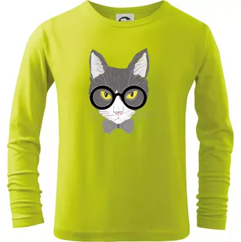 Dětská móda Hipster Mikeš - Triko dětské Long Sleeve - 146 cm/10 let ( Limetková )