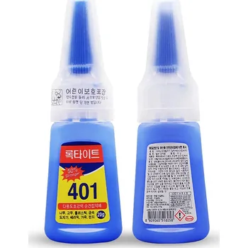 Průmyslové lepidlo 401 víceúčelové tekuté supersilné lepidlo - 20g