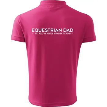 Pánská košile Equestrian dad - Polokošile pánská Pique Polo 203 - XL ( Purpurová )