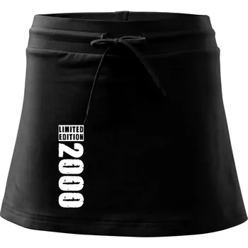 Dámská sukně Limited edition 2000 pruh - Sportovní sukně - two in one - XL ( Černá )