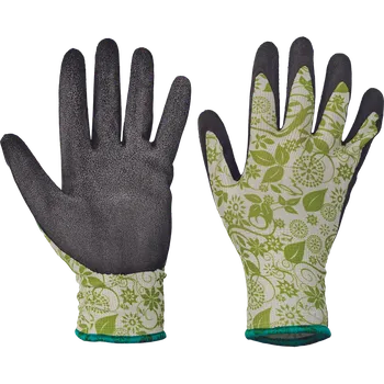 Pracovní oblečení Cerva Rukavice povrstvené PINTAIL latex hnědá/zelená 8