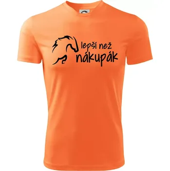 Lepší než nákupák - Dětské triko sportovní (dresovina) - 158 cm/12 let ( Neon mandarine )