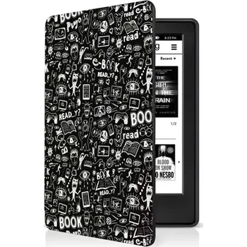 Pouzdro na čtečku elektronické knihy CONNECT IT pouzdro pro Amazon New Kindle 2022 doodle černá (CEB-1080-DD)