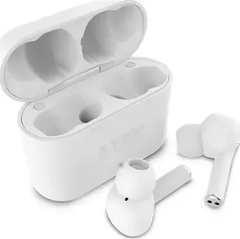 Sluchátka SAVIO TWS-07 bílá (AKGSAVSBL0009)