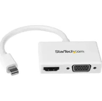 Video kabel StarTech cestovní A:V adaptér 2v1 Mini DisplayPort M na HDMI F nebo VGA bílá (MDP2HDVGAW)