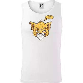 Kočka "neser mě!" - Tílko pánské Core - M ( Bílá )