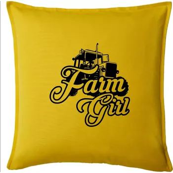 Polštář Farm Girl - Polštář 50x50 - 50x50 - Pouze potah ( Žlutá )