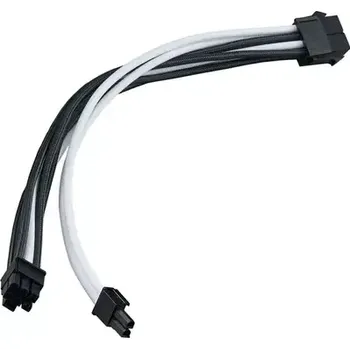 Počítačový zdroj SilverStone PP07E-PCIBW Adaptér 8-Pin-PCIe na 6+2-Pin-PCIe 250mm - černo-bílá (SST-PP07E-PCIBW)