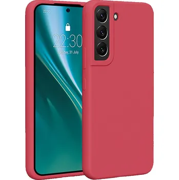 Pouzdro na mobilní telefon Silikonový kryt Etteri pro Samsung Galaxy S22 malinový