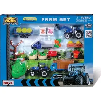 autíčko Maisto MEGA Farmářský set - New Holland (90159125655)