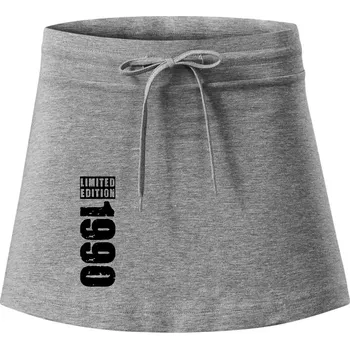 Dámská sukně Limited edition 1990 pruh - Sportovní sukně - two in one - XL ( Tmavě šedý melír )