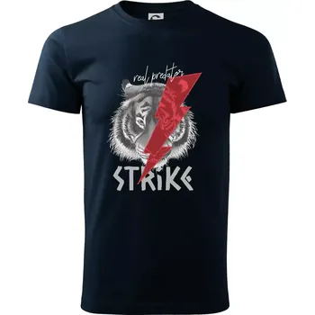 Tygr - strike - Triko extra velké (5-8XL) - 7XL ( Námořní modrá (velmi tmavá - téměř černá) )