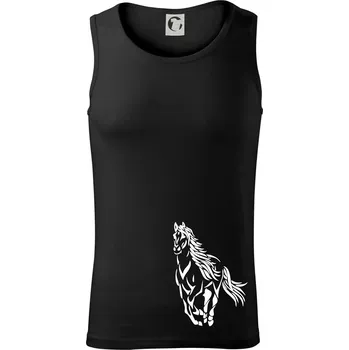 Pánské termoprádlo Kůň běžící - Tílko pánské Core - S ( Černá )