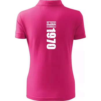 Limited edition 1970 pruh - Polokošile dámská Pique Polo - L ( Purpurová )