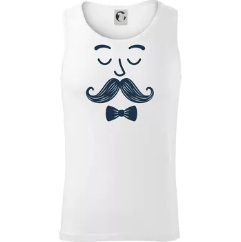 Švihák s knírkem - Tílko pánské Core - M ( Bílá )