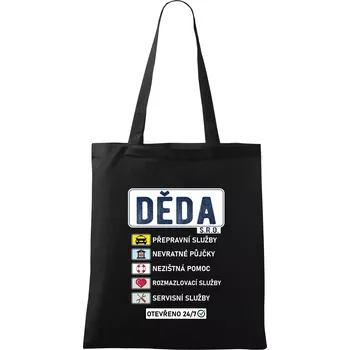 Děda sro služby - Taška bavlněná - 42 x 38 cm ( Černá )