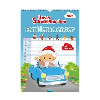 První čtění Trötsch Unser Sandmännchen XL-Familienplaner Familienkalender Unser Sandmännchen 2026 - Trötsch Verlag GmbH & Co. KG