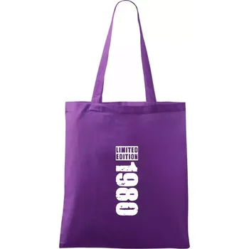 Limited edition 1980 pruh - Taška bavlněná - 42 x 38 cm ( Fialová )