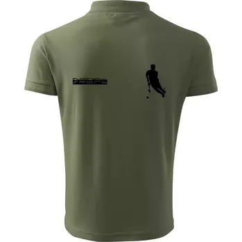 Pánská košile Floorball sport - Polokošile pánská Pique Polo 203 - M ( Khaki )