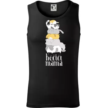 Kočičí máma - Tílko pánské Core - L ( Černá )