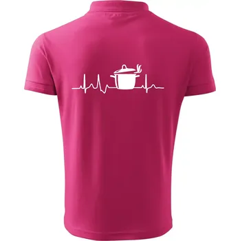 Pánská košile EKG kuchař hrnec - Polokošile pánská Pique Polo 203 - S ( Purpurová )