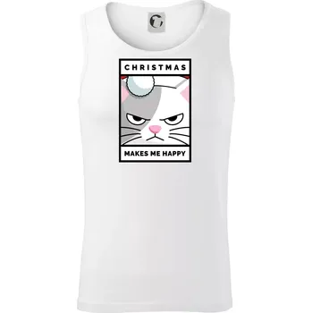 Christmas makes me happy - Tílko pánské Core - M ( Bílá )