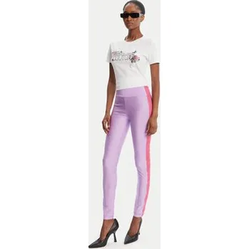Dámské legíny Versace Jeans Couture Legíny 79HAC114 N0008 Fialová Slim Fit M