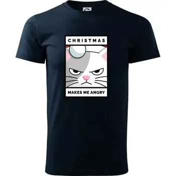 Christmas makes me angry - Triko extra velké (5-8XL) - 6XL ( Námořní modrá (velmi tmavá - téměř černá) )