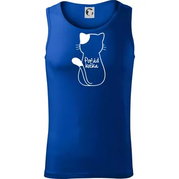 Pořád kočka - Tílko pánské Core - XL ( Královská modrá )