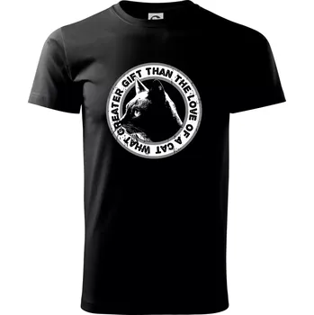 Pánské tričko Cat gift - Triko extra velké (5-8XL) - 6XL ( Černá )