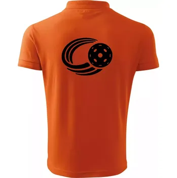 Pánská košile Florbal míček - Polokošile pánská Pique Polo 203 - S ( Oranžová )