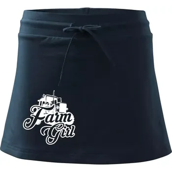 Dámská sukně Farm Girl - Sportovní sukně - two in one - XL ( Námořní modrá (velmi tmavá - téměř černá) )