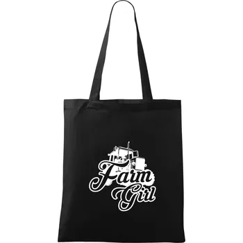 Nákupní taška Farm Girl - Taška bavlněná - 42 x 38 cm ( Černá )