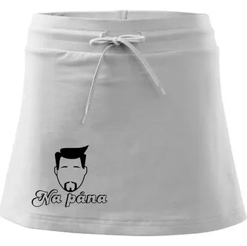 Dámská sukně Na pána - Sportovní sukně - two in one - XL ( Bílá )