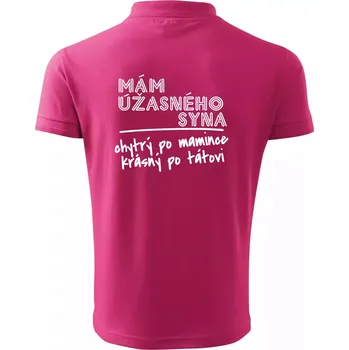Pánská košile Mám úžasného syna - Polokošile pánská Pique Polo 203 - 2XL ( Purpurová )