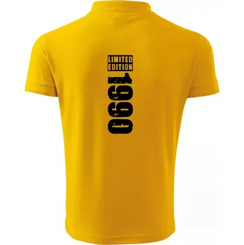 Pánská košile Limited edition 1990 pruh - Polokošile pánská Pique Polo 203 - S ( Žlutá )