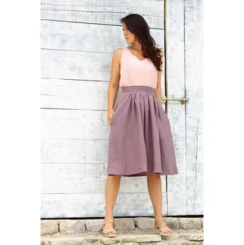 Dámská sukně Lotika Lněná áčková sukně Lotika česká móda Premium quality 839690